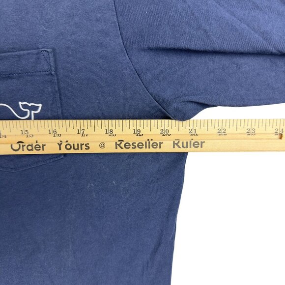 Vineyard Vines Hanukkah 2016 T-Shirt Men S Navy Blue Whale Graphic Front Pocket - Picture 7 of 9